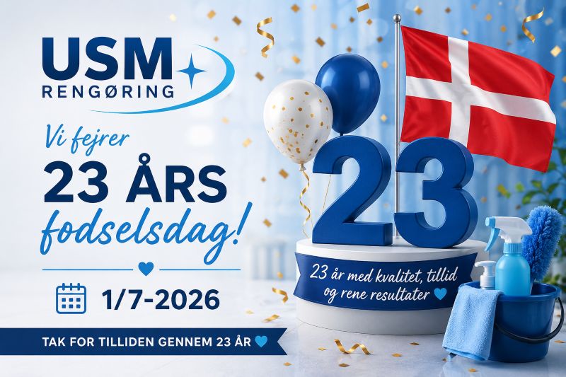 USM Rengøring 23 år